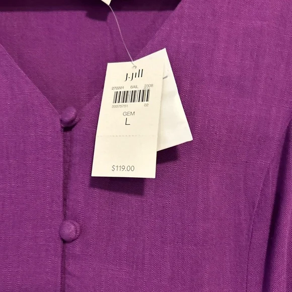 J Jill Midi Dress, NWT, Sz Large - Picture 5 of 7